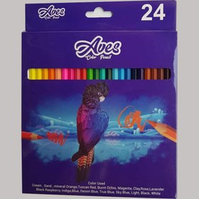 اوز-مداد رنگی 24 رنگ جعبه مقوایی