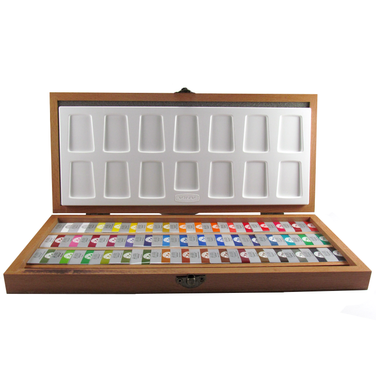 افرا-آبرنگ 48 رنگ حرفه ای جعبه چوبی