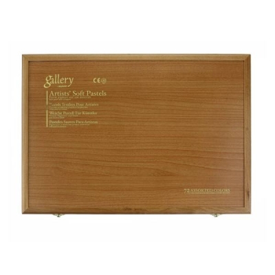 گالری-پاستل گچی جعبه چوبی 72 کره ای